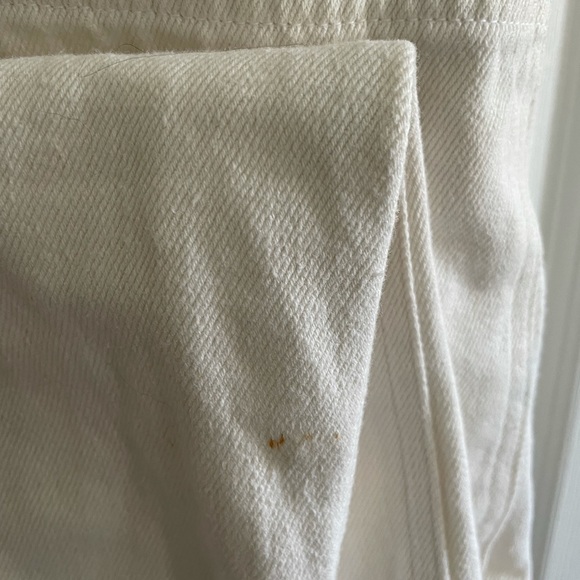 Jungmaven Hemp Button Front Jumper Coveralls/Overalls - Washed White - Picture 4 of 5